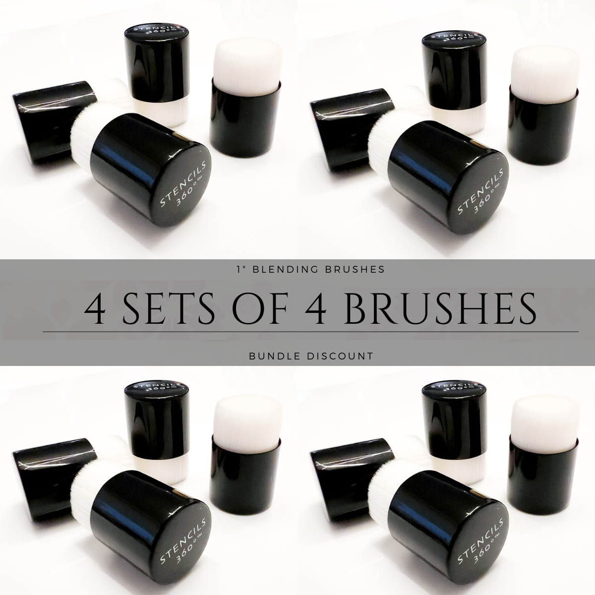 1" Blending Brush Bundle (4 Sets of 4 Brushes)