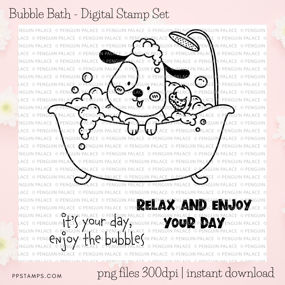 Bubble Bath - Digital Stamp