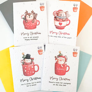 Plantable Seed Card - Merry Christmas Cards Bundle