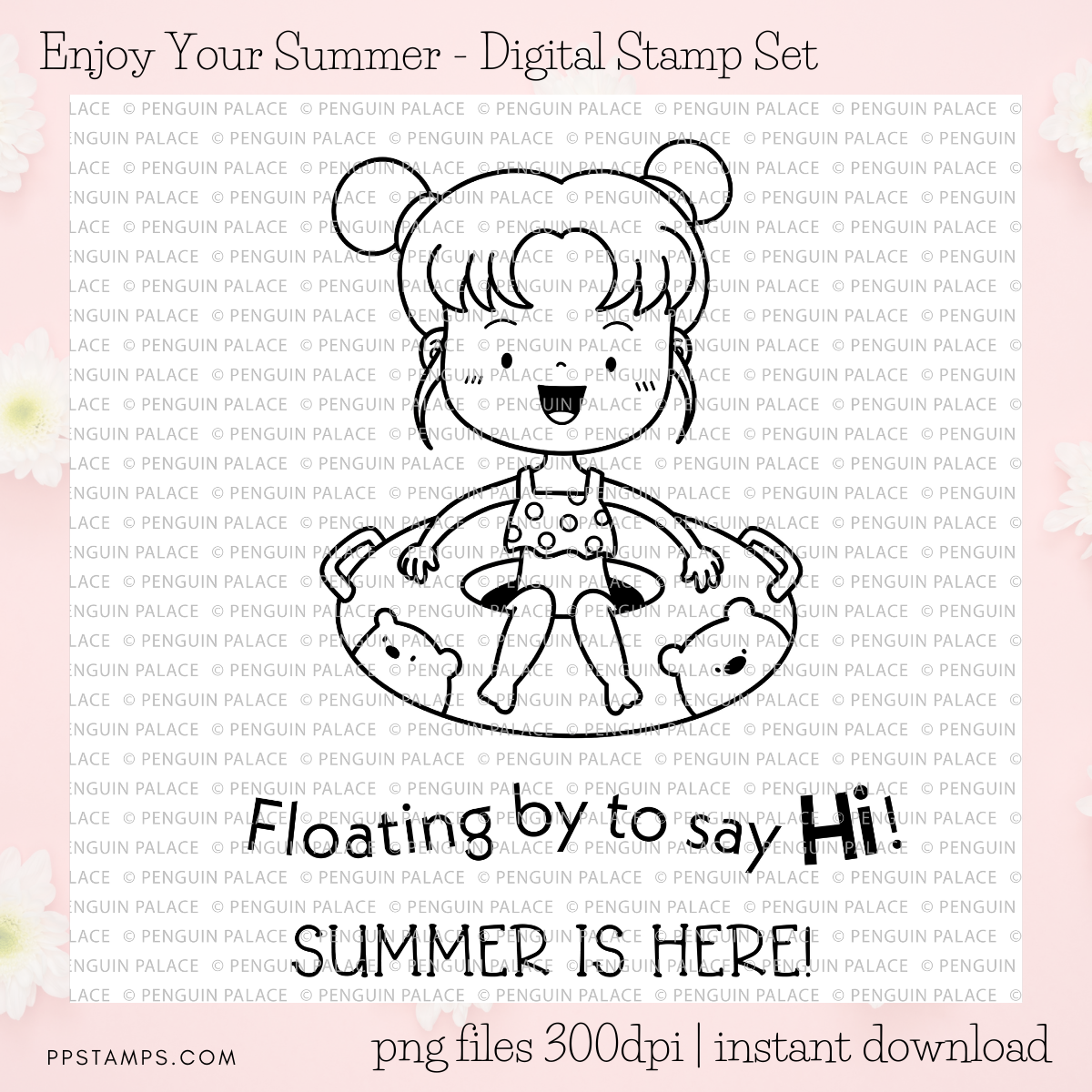 Enjoy Your Summer - Digital Stamp