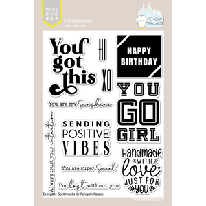 Everyday Sentiments - Clear Stamps