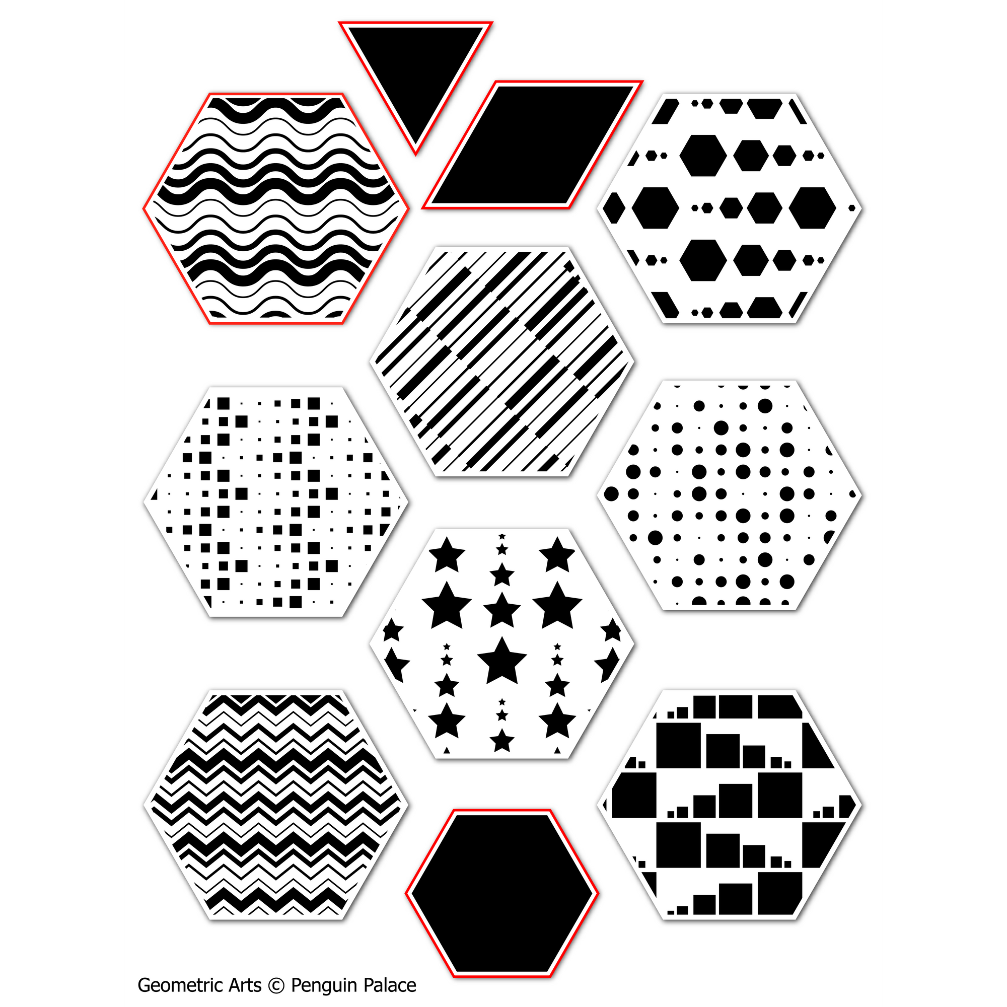 Geometric Arts - Penguin Perfect Cuts
