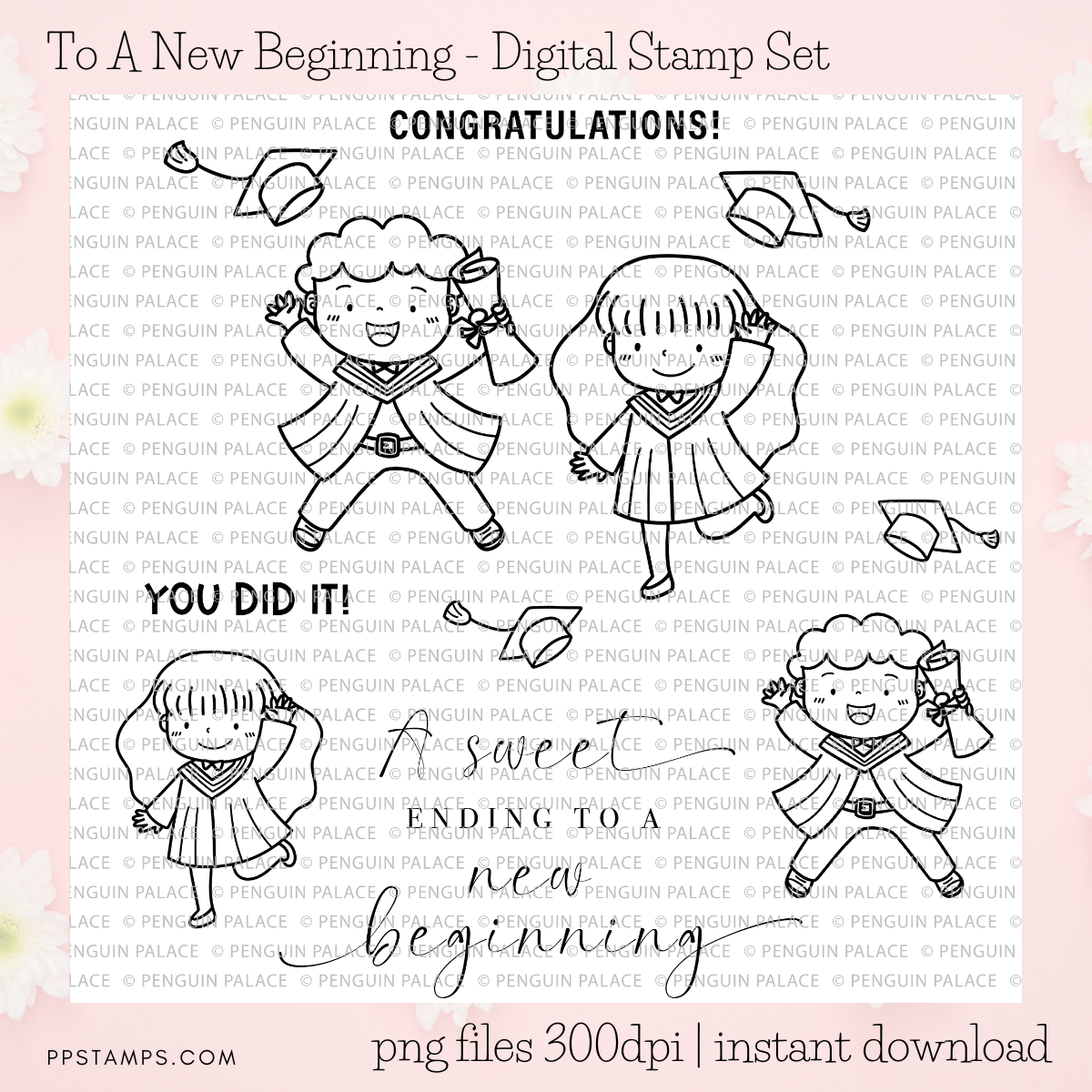 To A New Beginning - Digital Stamp