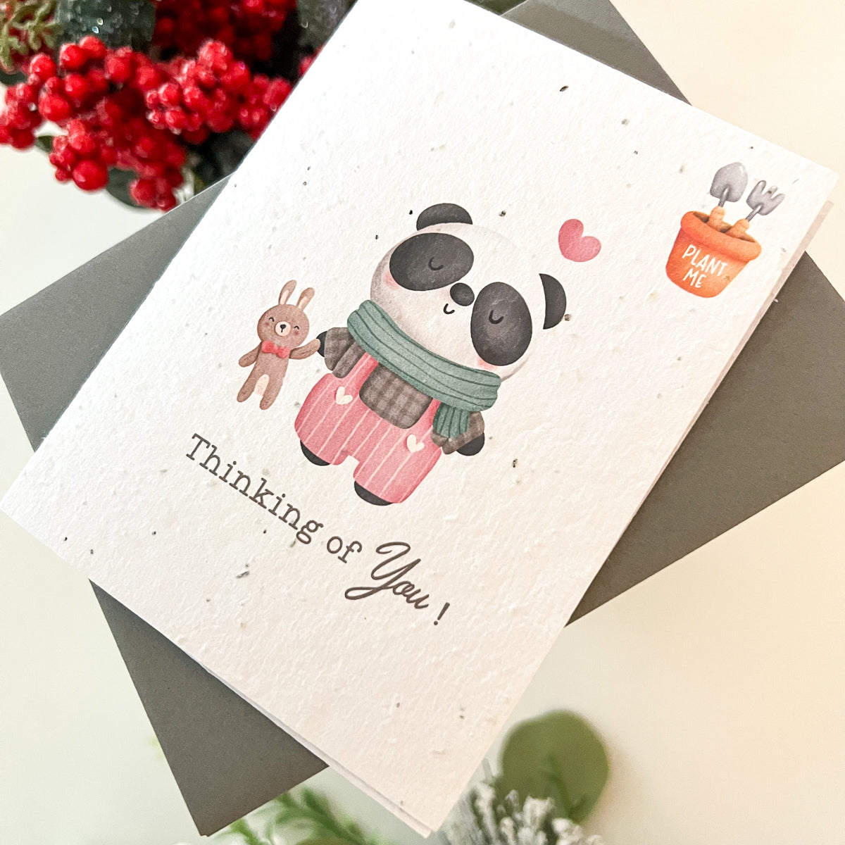 Plantable Seed Card - Panda - Thinking of You