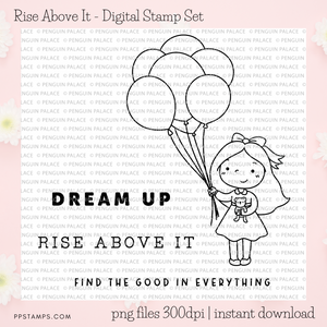 Rise Above It - Digital Stamp