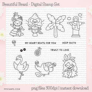 Beautiful Brazil - Digital Stamp