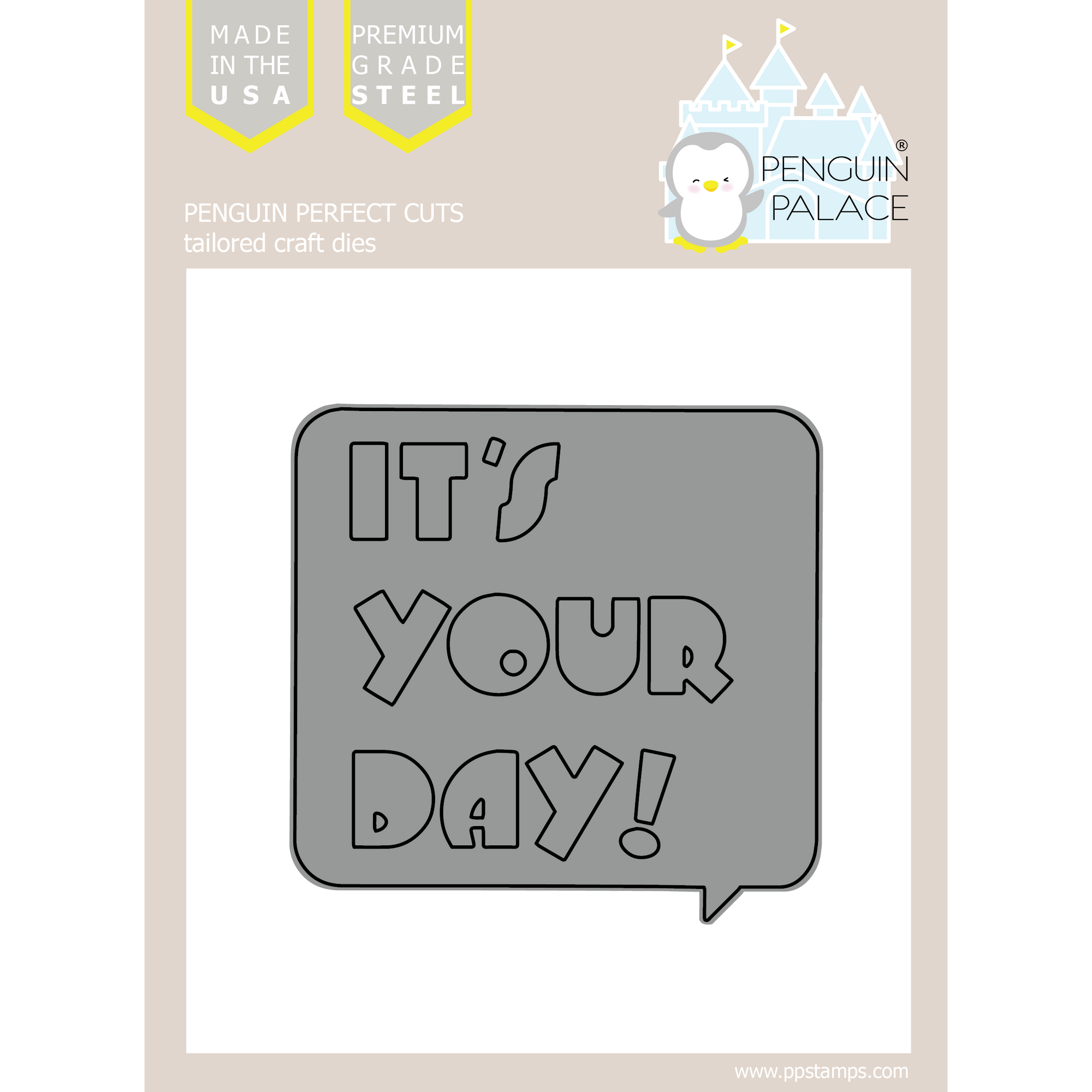 It's Your Day Speech Bubble - Stand-Alone Die