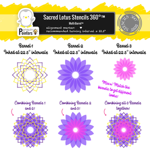 Sacred Lotus Stencils 360°™
