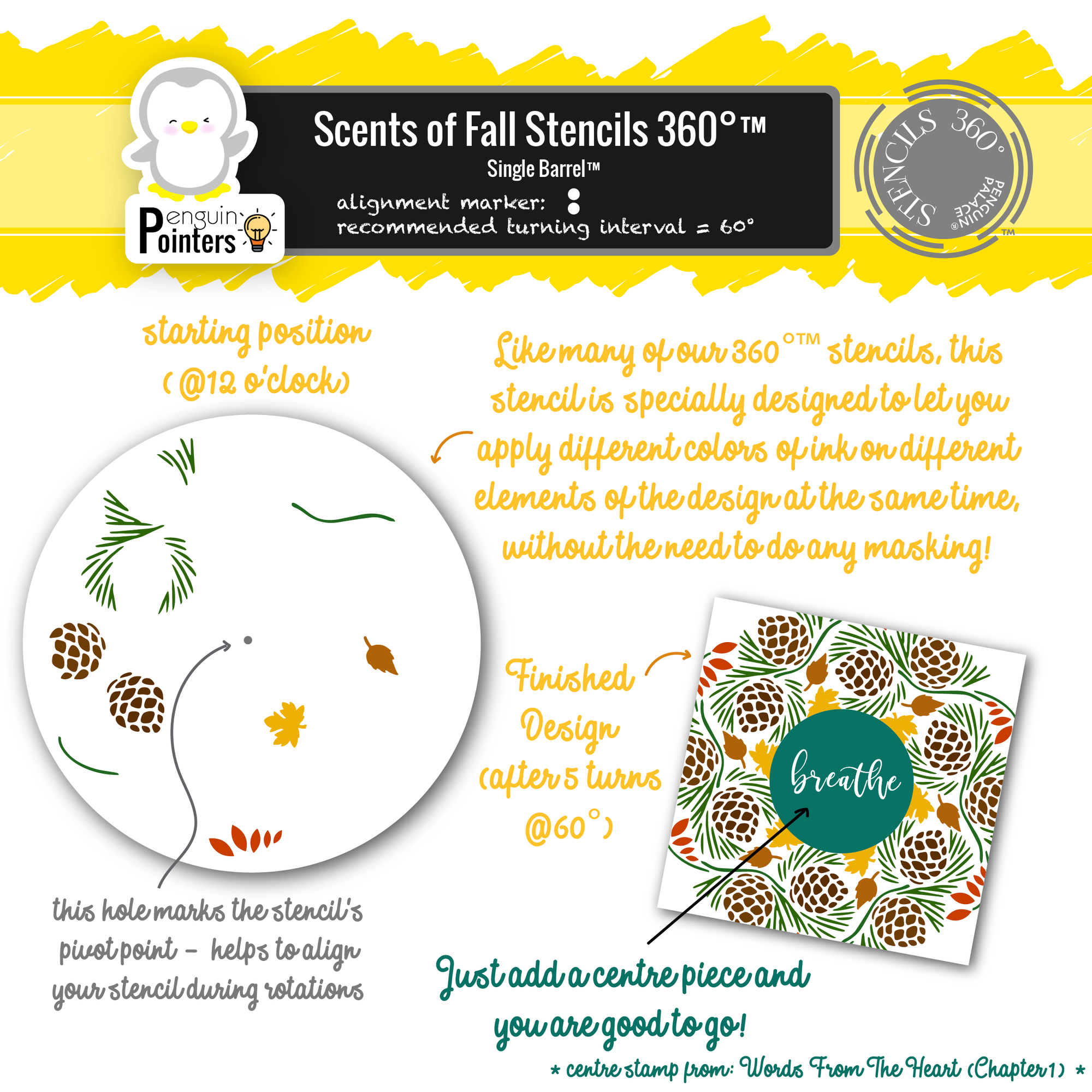 Scents of Fall Stencils 360°™