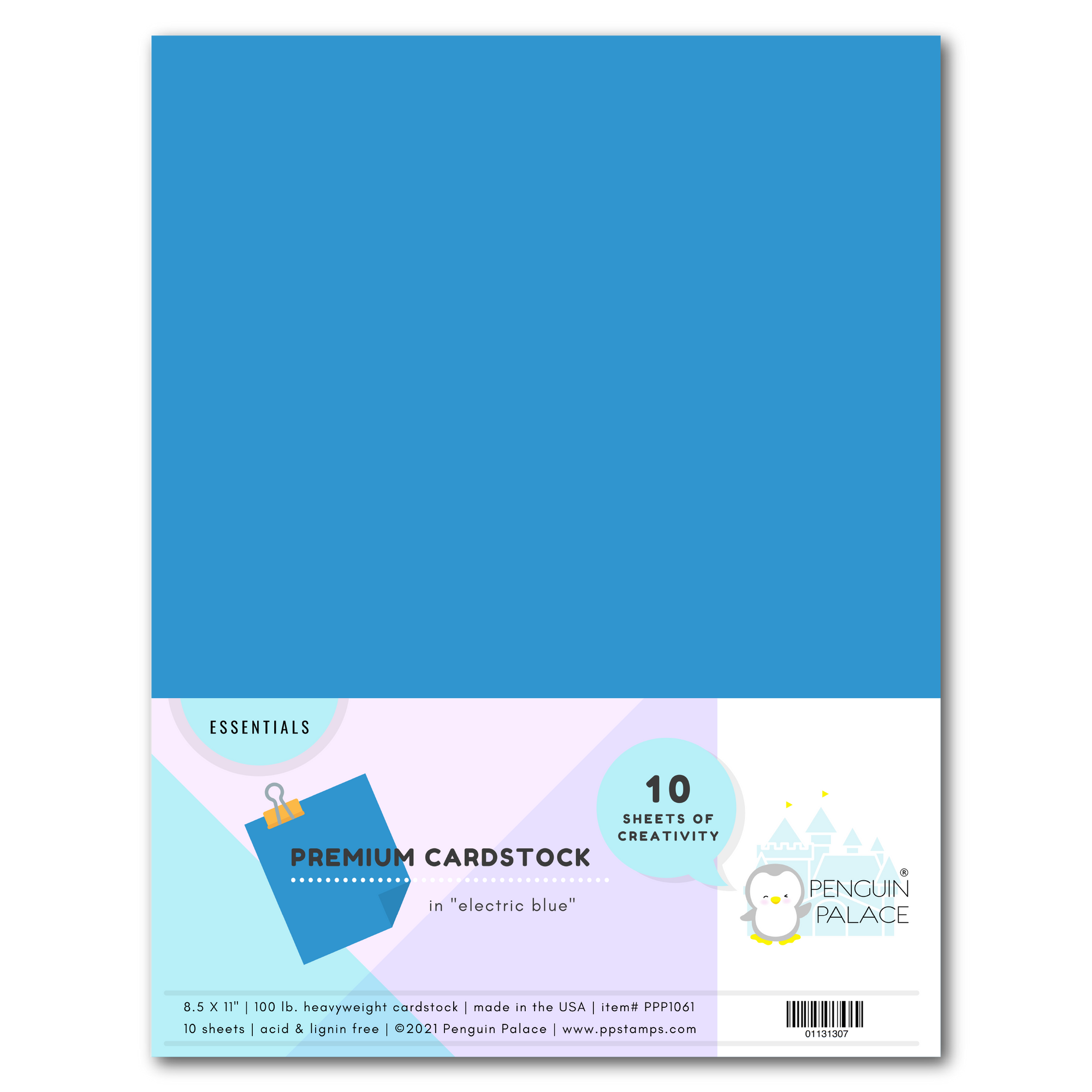 Electric Blue - Heavyweight Premium Cardstock