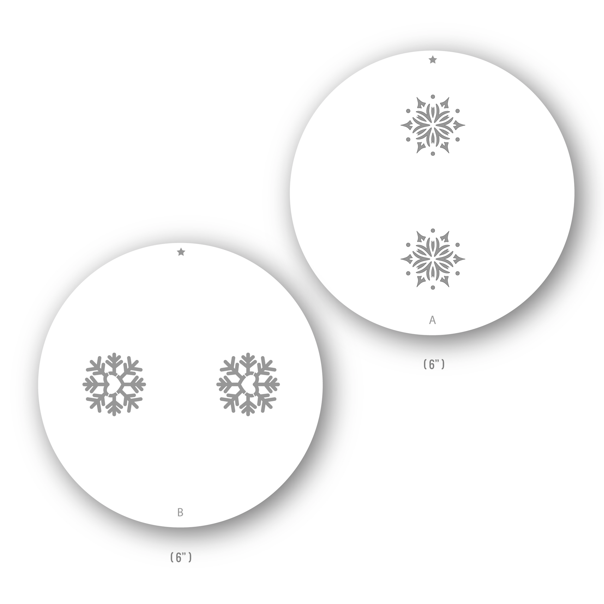 Flurry Snowflakes Stencils 360°™