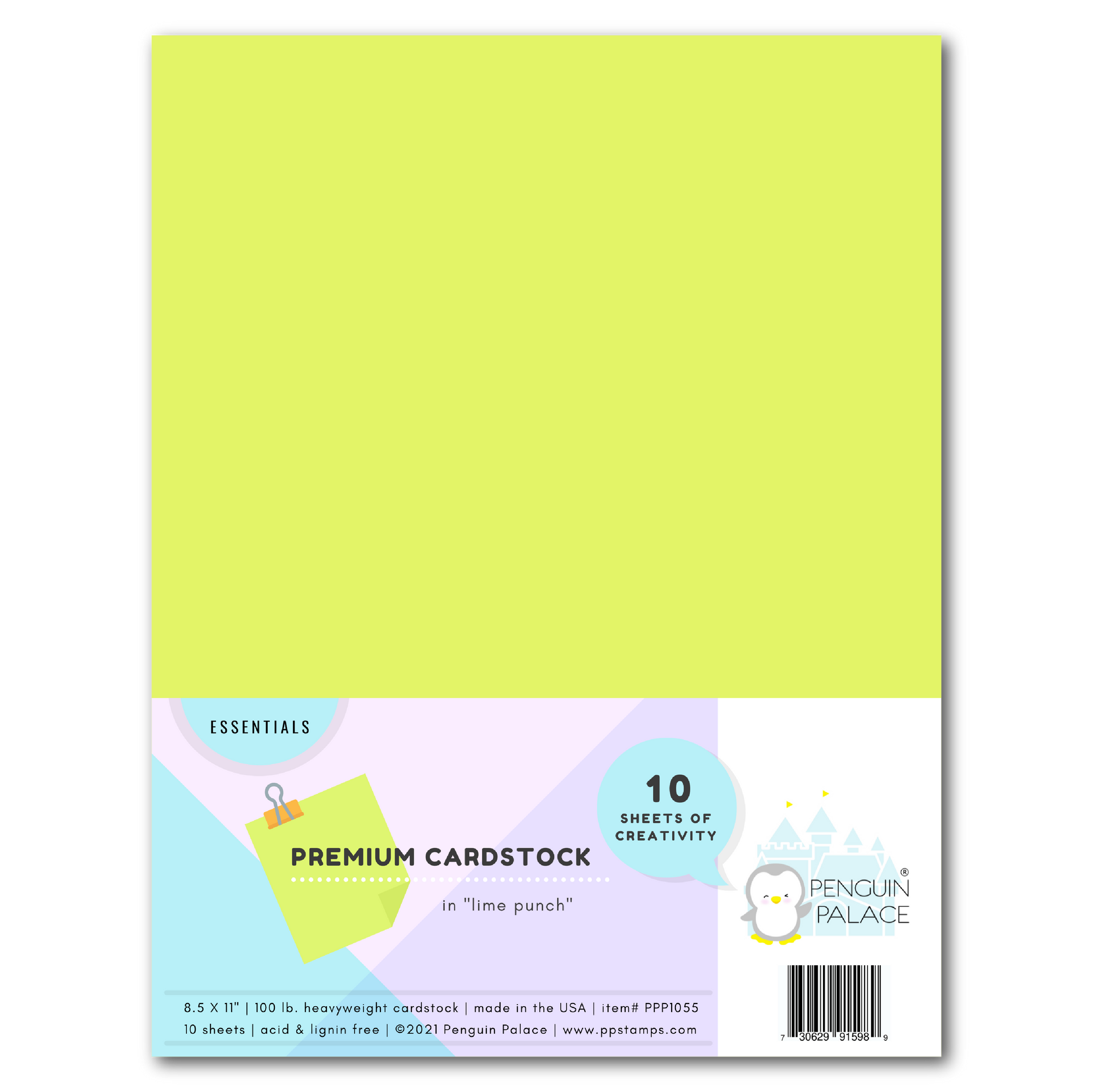Lime Punch - Heavyweight Premium Cardstock