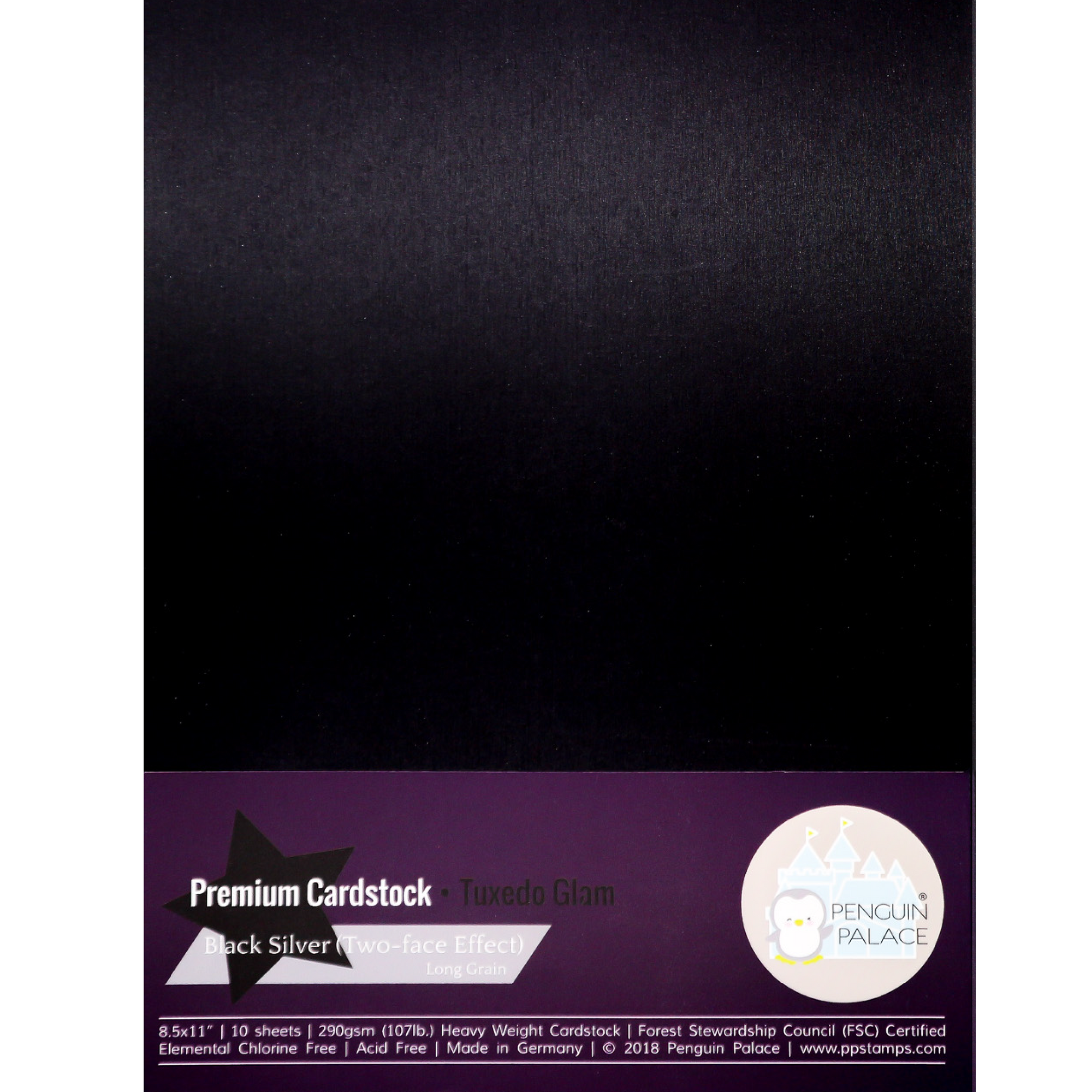 Tuxedo Glam - Heavyweight Premium Cardstock (Double Sided)