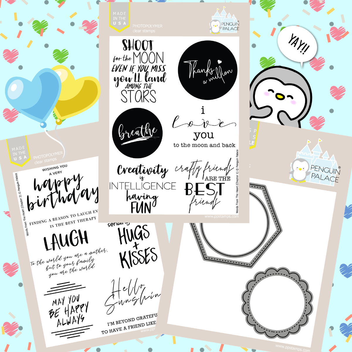 Words From the Heart (Chapters 1 & 2) Stamps and Dies Bundle